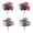 B 2PCS & C 2PCS, variant on 4th Of July Flower Decorations, Red Blue White Cemetery Flower, Independence Day, Home Party Decor,Memorial Day GraveFlowers for Home Wedding Party Decor