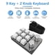 thumbnail image 5 of Perilla de teclado para juegos macro, 9 teclas, 2 perillas, programación, teclado mecánico con una sola mano Tmvgtek Para estrenar, 5 of 8