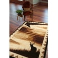 thumbnail image 3 of Furnish My Place Wildlife Cabin Rug – 3ft. 6in. x 5ft. 6in, Multicolor Lodge Area Rug with Eclectic Border, Twin Moose Pattern, Jute Backing. Country Interior Decor, Living Room, 3 of 13