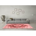 thumbnail image 3 of Ahgly Company Machine Washable Indoor Rectangle Abstract Red Modern Area Rugs, 2' x 4', 3 of 4