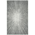 thumbnail image 4 of SAFAVIEH Micro-Loop Carbrey Sunburst Area Rug, Charcoal/Grey, 5' x 8', 4 of 10