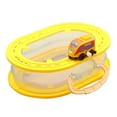 thumbnail image 3 of Caja de Almacenamiento de Vagones de Ferrocarril, Estuche de Almacenamiento de Juguetes Coleccionable, Coche de Juguete Portátil Ligero, Coche de Cuer Amarillo, 3 of 8
