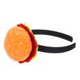 thumbnail image 2 of Diadema divertida: Diadema de hamburguesa única para mujeres y niñas. Tocado ligero y cómodo para festivales. Tocado de fiesta para celebraciones navideñas., 2 of 4