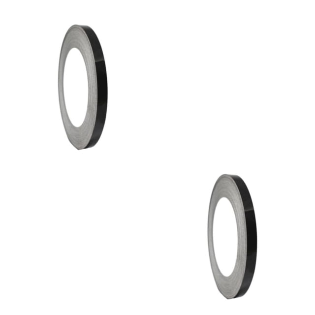 Cateissary Cinta impermeable y resistente para suelo de baldosas para decoración del hogar Cinta para espacios de baldosas de cerámica negro brillante 2.5 cm * 50m 2Conjunto