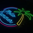 thumbnail image 5 of Handmadetneonsign Hello Summer Neon Sign, Summer Holiday Wall Art Decor, Hotel Home Signboard Wall Decor, 5 of 5