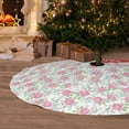 thumbnail image 6 of Lsque Floral Print Christmas Tree Skirt, Tree Skirt with Ties or Velcro, Perfect for Holiday Decorations, Halloween, and New Year-36", 6 of 7