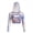 Blue, variant on Women Y2K Mesh Top Long Sleeve Hooded Tie-Dye Crop Mesh Long Sleeve Hooded Crop Top , Perfect For Music Festivals, Raves And Party Costumes 紫橙色