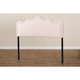 thumbnail image 5 of Baxton Studio Nadeen Modern and Contemporary Light Pink Velvet Fabric Upholstered Queen Size Headboard,Wholesale, 5 of 7