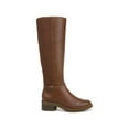 thumbnail image 3 of LIFE STRIDE Womens Brown Buckle Detail Goring Padded Bristol Almond Toe Block Heel Zip-Up Riding Boot 7.5 M, 3 of 4