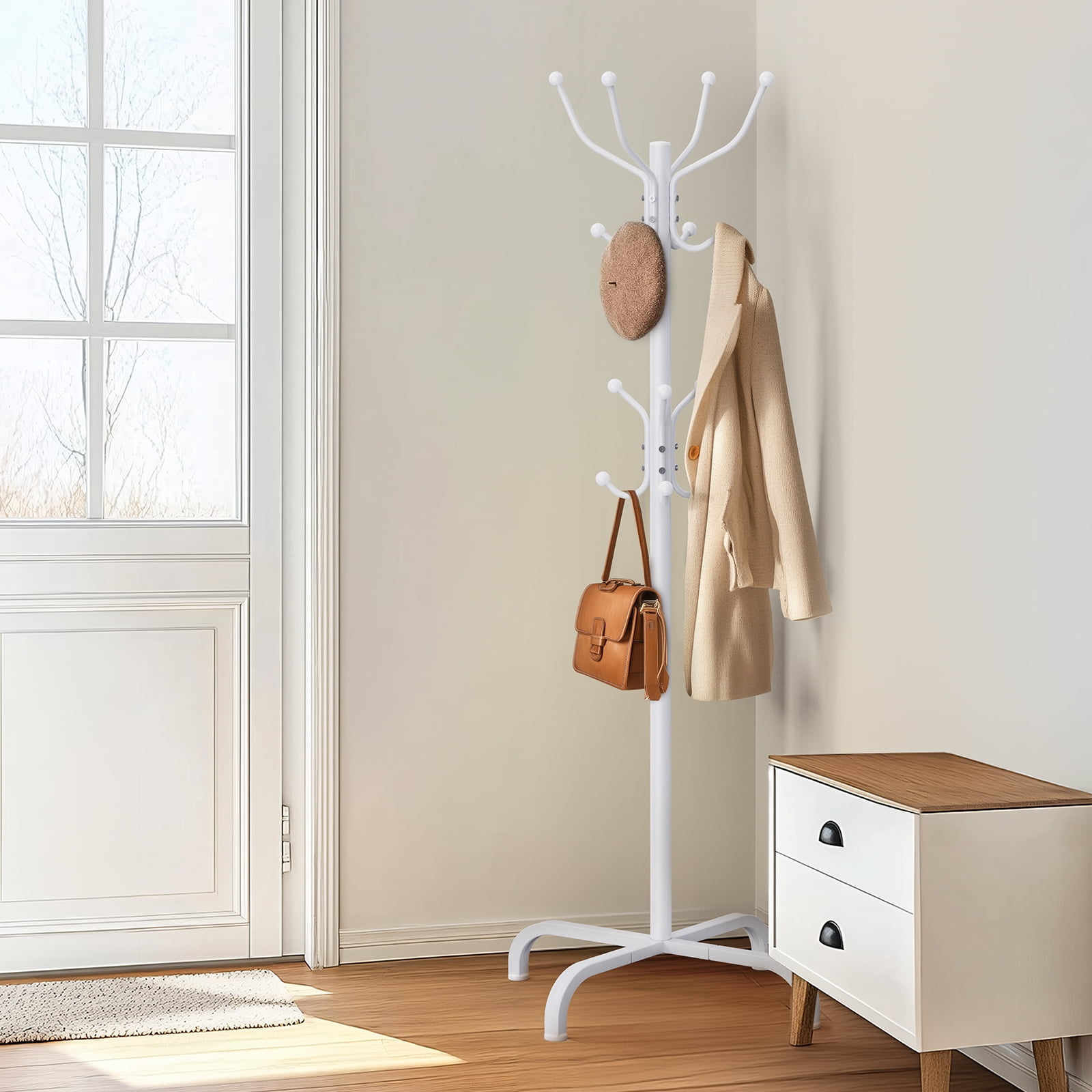 Cheap Coat Rack Stand CHITOOMA Multipurpose Modern Iron Coat