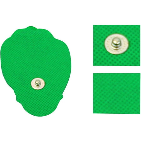 HealthmateForever Large Snap-on Hand-Shaped Green Conductive Pads