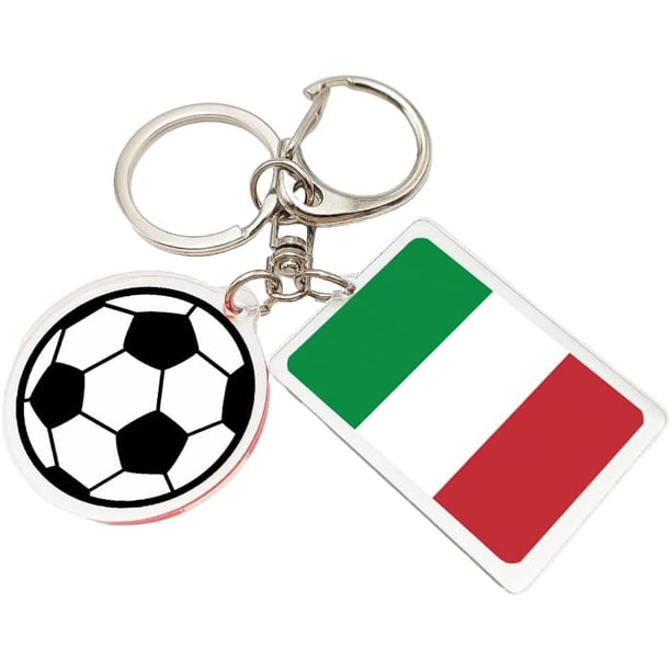Yanonmyfd 2026 World Cup Soccer Keychain - 2026 World Cup Flag Keychain, Soccer Fan Gift & Souvenir (2PCS),Italy