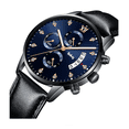 thumbnail image 3 of Reloj Para Hombre Multifunción Cuero De Luminoso Impermeable Belug Negro, 3 of 5