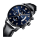 thumbnail image 3 of Reloj Para Hombre Multifunción Cuero De Luminoso Impermeable Belug Negro, 3 of 5