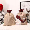 thumbnail image 3 of 2 Pcs Large Christmas Drawstring Gift Bag Santa Bag Christmas Sacks for Presents Red Velvet Christmas Gift Bag for Xmas Party Supplies Holiday Wrapping, 22 x 16 Inch, 3 of 7