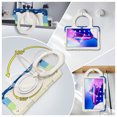 thumbnail image 4 of FJLBDE Case for Lenovo Tab M10 Plus 3rd Gen 2022 10.6 Inch with 360 Kickstand, Shoulder Strap Carrying Protective Cover, Multicolor Blue, 4 of 6