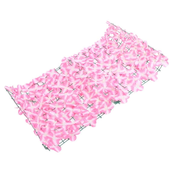 PTOOTP Garden Privacy Screening Artificial Plant Wall Pink Fabric Sunlight Blocking 1Set
