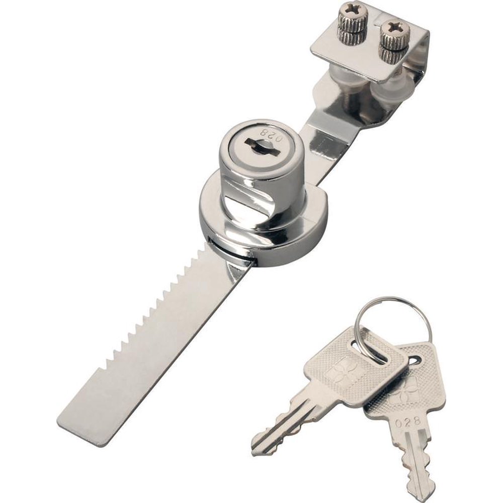 Prosource 62983433L Showcase Lock, Keyed Lock, Metal, Chrome Walmart