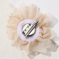 thumbnail image 4 of Necvior Camellia Lapel Pin Versatile Chiffon Flower Shape Breastpin Accessory Brooch Pin, 4 of 17