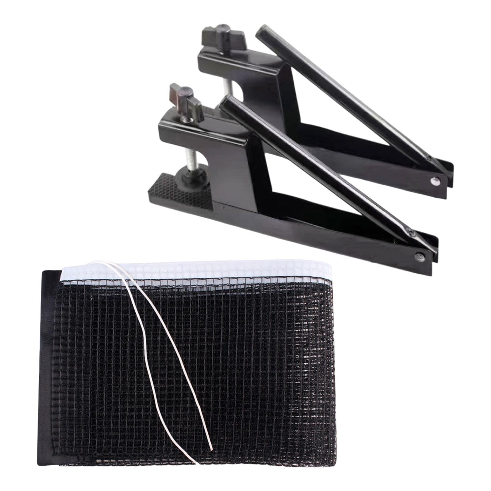 Table Tennis Net Rack Post Kit Metal Mesh Easy Setup for Indoor Outdoor Game Table