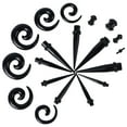 thumbnail image 1 of 54Pcs Simple Ear Tunnels Plugs Ear Stretchers Silicone Flesh Tunnels, 1 of 8