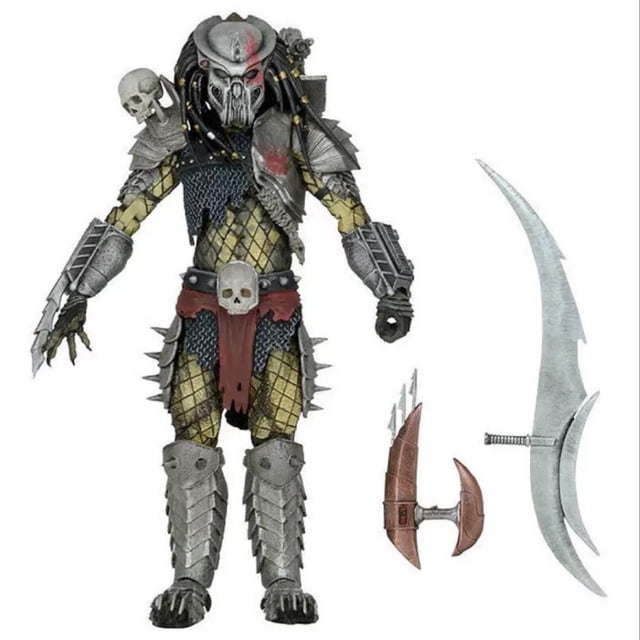 Escultura de doble cabeza Hqiyonwanju NECA Scarface Predator Figura móvil 7 pulgadas