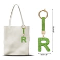 thumbnail image 2 of Uxcell Alphabet R Letter Charm Rhinestone Alphabet Charm for Jewelry Making, Light Green, 2 of 6
