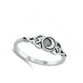 thumbnail image 4 of Celtic Triquetra Moon Witch Ring .925 Sterling Silver Band Jewelry Female Male Unisex Size 4, 4 of 4