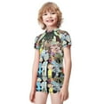 thumbnail image 2 of Rick And Morty Boys 2-Piece Swimsuit Set, Short Sleeve Rash Guard & Swim Trunks, 2 of 7