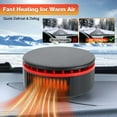 thumbnail image 6 of Portable Car Heater with Cooling Function,Car Fan Heater 150W 12V Windshield Defroster, Vehicle Demister Fast 2 in 1 Heating Cooling Dryer Auto 360 Rotate Heater Fan, Car Heater Fan Plug-in Anti-Fog, 6 of 10