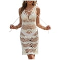 thumbnail image 3 of TaTaai Womens Solid Color Sleeveless Cami Top Round Neck Casual Summer Cover Up Loose Fit Slip Dress Layering Piece Gift, 3 of 7