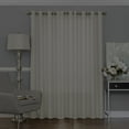 thumbnail image 6 of Eclipse Liberty Light Filtering Window Curtain 52 Inches Wide x 108 Inches Long, Single Window Curtain Panel, Grommet, Ivory, 6 of 7