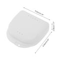 thumbnail image 4 of Unique Bargains 1 Pce Boîte de Rangement pour Appareils Dentaires avec Trous de Ventilation Boîte de Rangement Compacte Blanche, 4 of 5