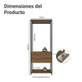 thumbnail image 3 of Closet Abierto Valencia Madesa 2 Cajones 70cm Marrón/Negro, 3 of 11