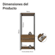thumbnail image 3 of Closet Abierto Valencia Madesa 2 Cajones 70cm Marrón/Negro, 3 of 11