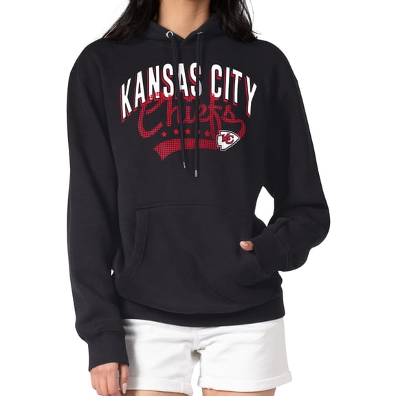 Women's G-III 4Her by Carl Banks Black Kansas City Chiefs Filigree Logo Pullover Hoodie