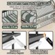 thumbnail image 5 of Escurridor de platos de acero inoxidable con 3 niveles soporte para utensilios y tabla de cortar con bandejas extraíbles organizador de cocina para en, 5 of 7