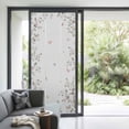 thumbnail image 4 of Vintage Botanical Window Privacy Film, Spring Floral Botterfly Summer Flower Static Cling UV Sun Blocking Tint Film Heat Control Windows Films for Bedroom Bathroom, Window Stickers 35.4"x78.7", 4 of 8