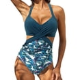 thumbnail image 2 of Moda mujer cómodo traje de baño sólido e impreso sin espalda siamés traje de baño OAVQHLG3B Store lin121212, 2 of 4