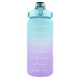 thumbnail image 1 of Botella de beber de 2 litros con paja y marcador de tiempo de motivación, botella de agua deportiva grande para fitness, al aire libre, 1 of 5