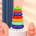 thumbnail image 7 of Colorful Stacking Rings Toy for Babies 6+ Months – Wobbly Rocker Base, Rattle Top Ring, Fine & Gross Motor Skill Development Toy, 7 of 7