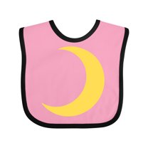 Inktastic Cute Yellow Moon Boys or Girls Baby Bib