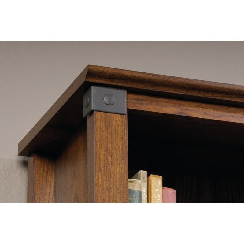 Sauder Carson Forge Library with Doors, Washington Cherry