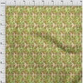 thumbnail image 4 of oneOone Georgette Viscose Lime Green Fabric Ikat Sewing Craft Projects Fabric Prints By Yard 42 Inch Wide, 4 of 6
