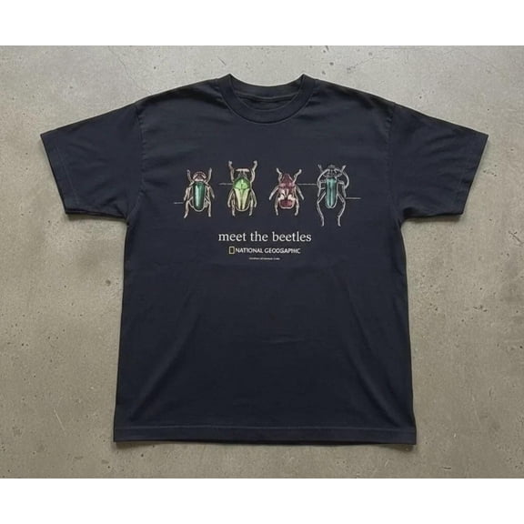 NEW - Retro National Geographic 'Meet the Beetles' Unisex reprint T-Shirt