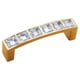 thumbnail image 4 of Tirador de cristal de dos agujeros para muebles, tirador para cajón de gabinete Agujero de paso de 64 mm, 4 of 9