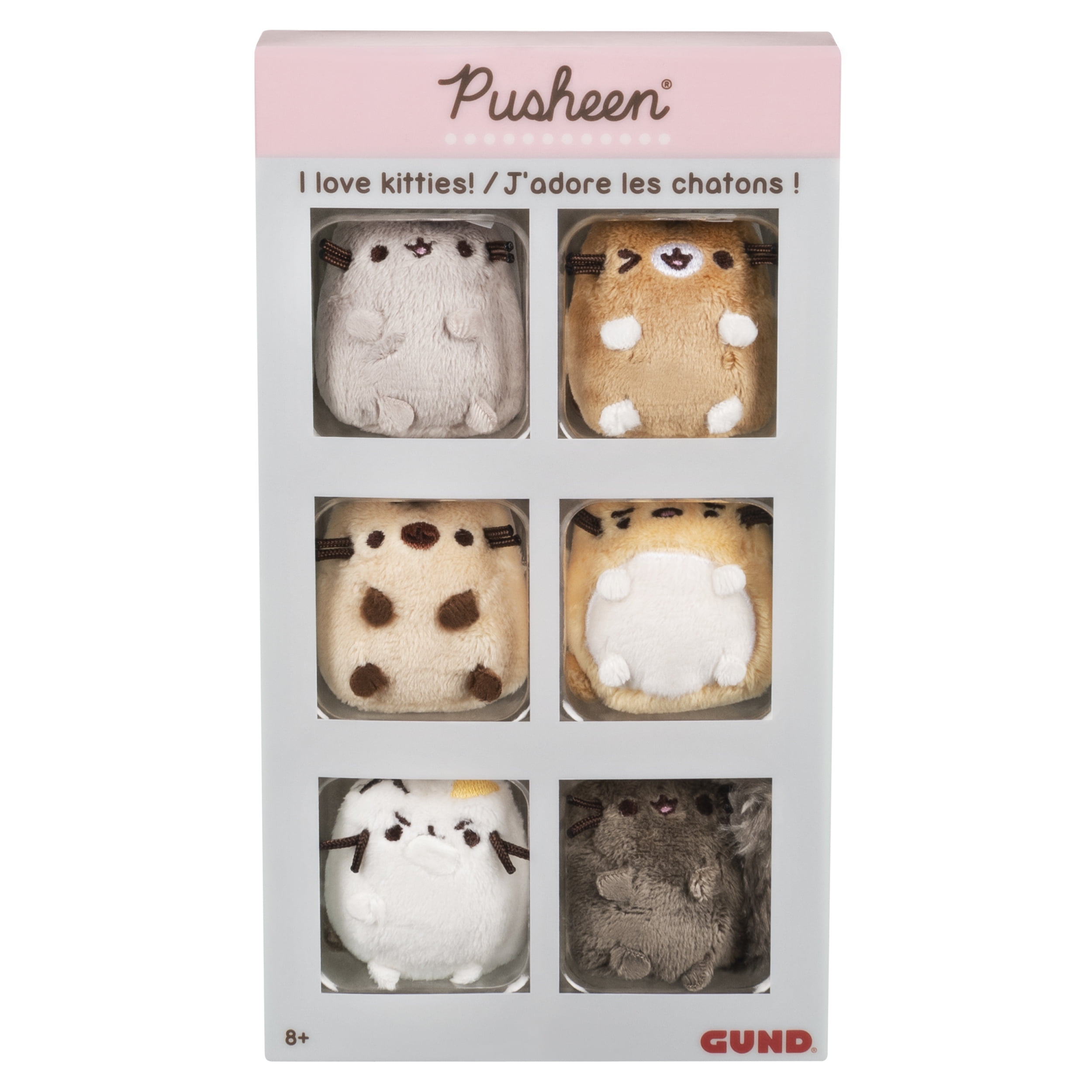 GUND Pusheen Comic Collector Set of 6 Plush Stuffed Animal Cats -  