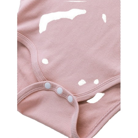 

Plain Round Neck Tee Short Sleeve Dusty Pink Baby Bodysuits (Baby s)