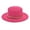 Hot Pink, variant on Adults Unisex Retro Western Cowboy Riding Hat Leather Chain Wide Cap Straw Hat