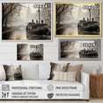 thumbnail image 4 of Designart "Grey Canal Vintage Canal painting" Canals Floater Framed Wall Art Print, 4 of 7